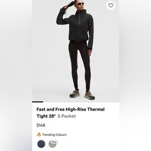 Lululemon Fast and Free Thermal Leggings